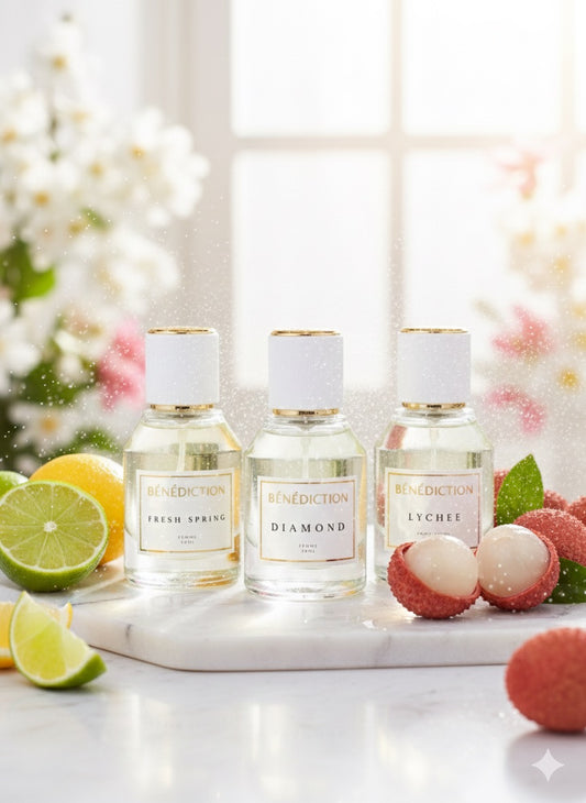 Trío de Perfumes femeninos Esenciales: Frescura, Elegancia y Versatilidad Absoluta